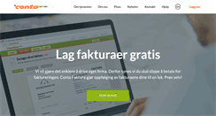 Desktop Screenshot of conta-faktura.no